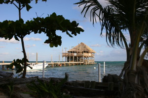 ambergris caye, palapa, bar, san pedro, rehearsal dinner location in belize