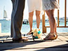 Wedding Feet On Dock